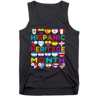 National Hispanic Heritage Month Latino Countries Flag Tank Top