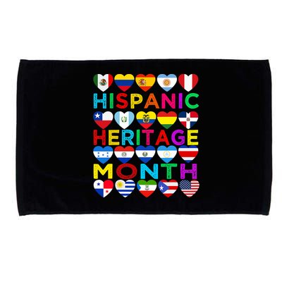 National Hispanic Heritage Month Latino Countries Flag Microfiber Hand Towel