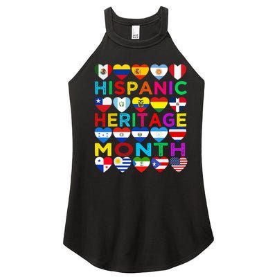 National Hispanic Heritage Month Latino Countries Flag Women's Perfect Tri Rocker Tank