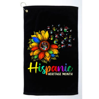 National Hispanic Heritage Month Sunflower All Countries Platinum Collection Golf Towel