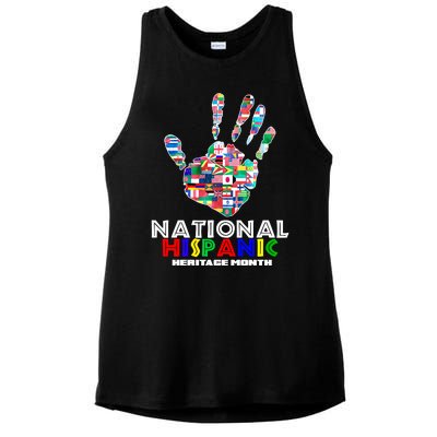 National Hispanic Heritage Month Hand Ladies PosiCharge Tri-Blend Wicking Tank