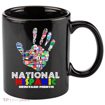 National Hispanic Heritage Month Hand 11oz C Handle Ceramic Mug