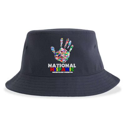 National Hispanic Heritage Month Hand Sustainable Bucket Hat