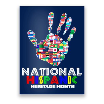 National Hispanic Heritage Month Hand Poster