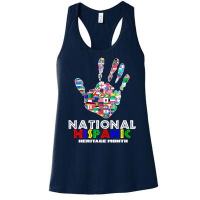 National Hispanic Heritage Month Hand Women's Racerback Tank