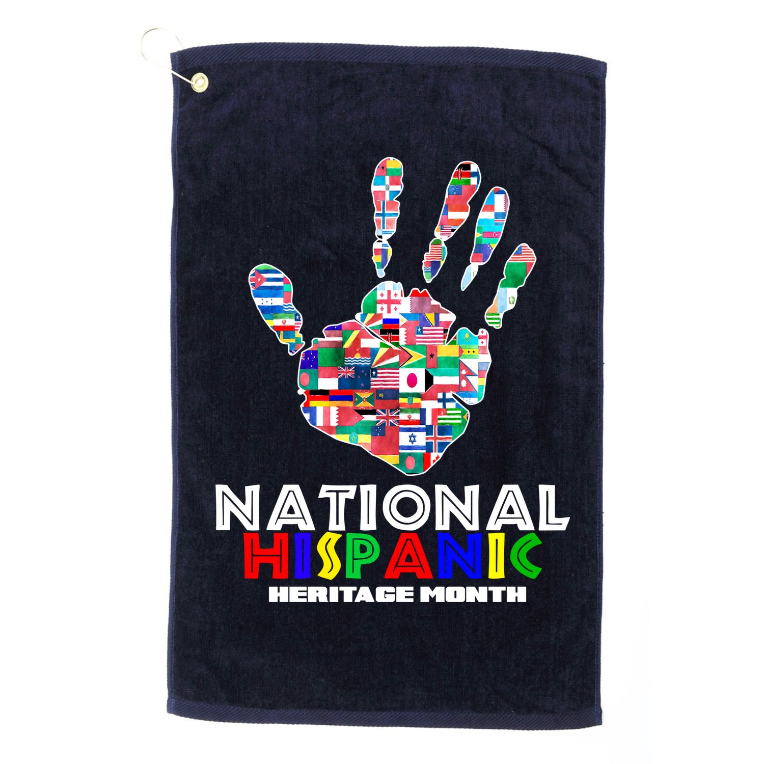 National Hispanic Heritage Month Hand Golf Towel