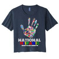 National Hispanic Heritage Month Hand Women's Crop Top Tee