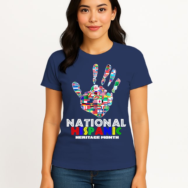 National Hispanic Heritage Month Hand Womens T-Shirt