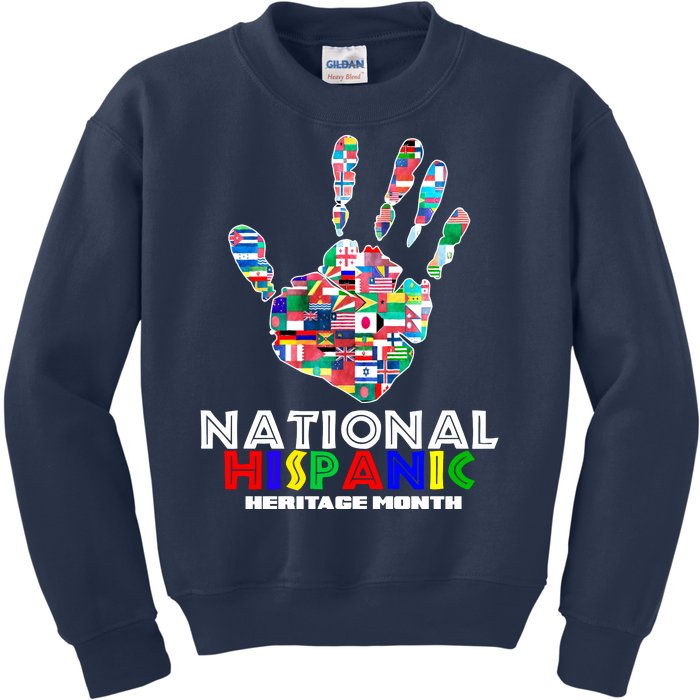 National Hispanic Heritage Month Hand Kids Sweatshirt