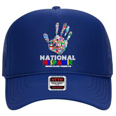 National Hispanic Heritage Month Hand High Crown Mesh Back Trucker Hat