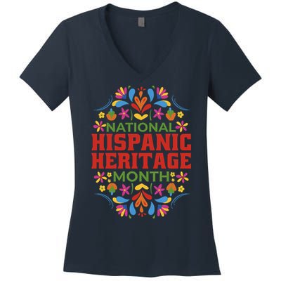 National Hispanic Heritage Month Women's V-Neck T-Shirt