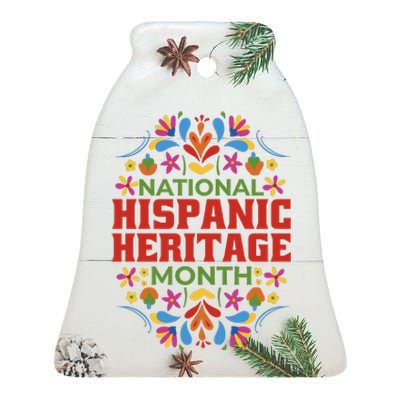 National Hispanic Heritage Month Ceramic Bell Ornament