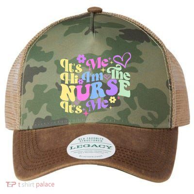 Nursing Humor Its Me Hi Im The Nurse RN ER NICU LPN Legacy Tie Dye Trucker Hat