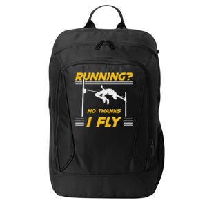 No Hanks I Fly High Jump Rack And Field High Jumper City Backpack