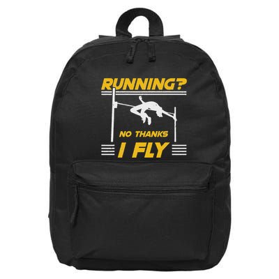 No Hanks I Fly High Jump Rack And Field High Jumper 16 in Basic Backpack