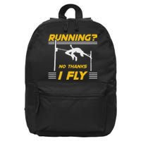 No Hanks I Fly High Jump Rack And Field High Jumper 16 in Basic Backpack