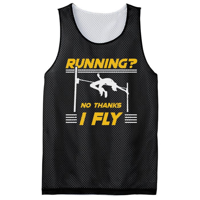 No Hanks I Fly High Jump Rack And Field High Jumper Mesh Reversible Basketball Jersey Tank