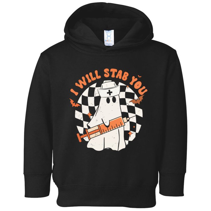 Nurse Halloween I Will Stab You Toddler Hoodie