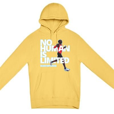 No Human Is Limited Eliud Kipchoge Premium Pullover Hoodie