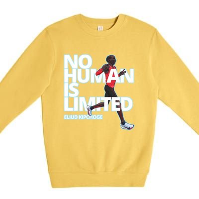 No Human Is Limited Eliud Kipchoge Premium Crewneck Sweatshirt