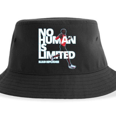 No Human Is Limited Eliud Kipchoge Sustainable Bucket Hat