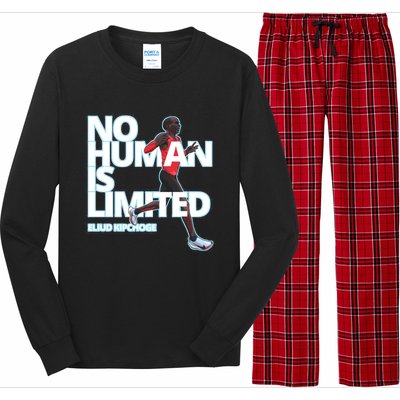 No Human Is Limited Eliud Kipchoge Long Sleeve Pajama Set