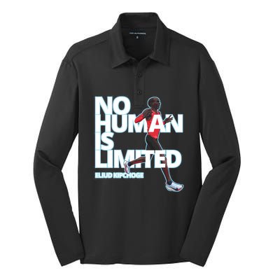 No Human Is Limited Eliud Kipchoge Silk Touch Performance Long Sleeve Polo