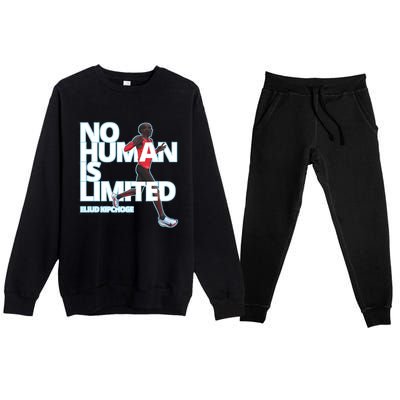 No Human Is Limited Eliud Kipchoge Premium Crewneck Sweatsuit Set