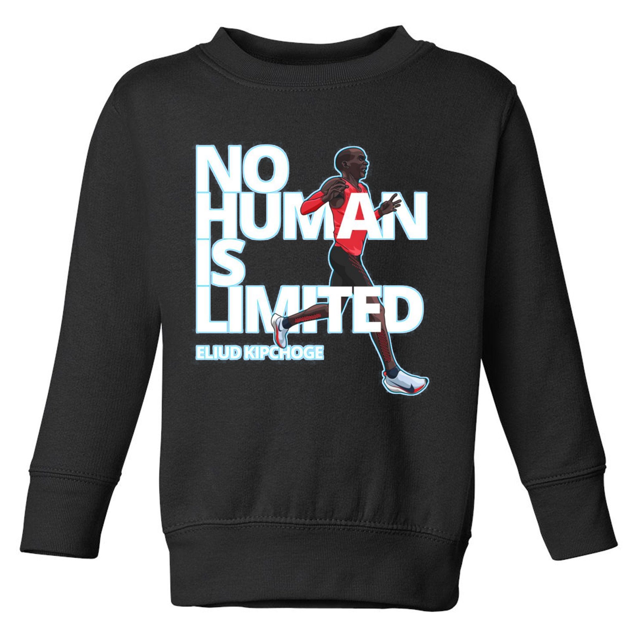 No Human Is Limited Eliud Kipchoge Toddler Sweatshirt