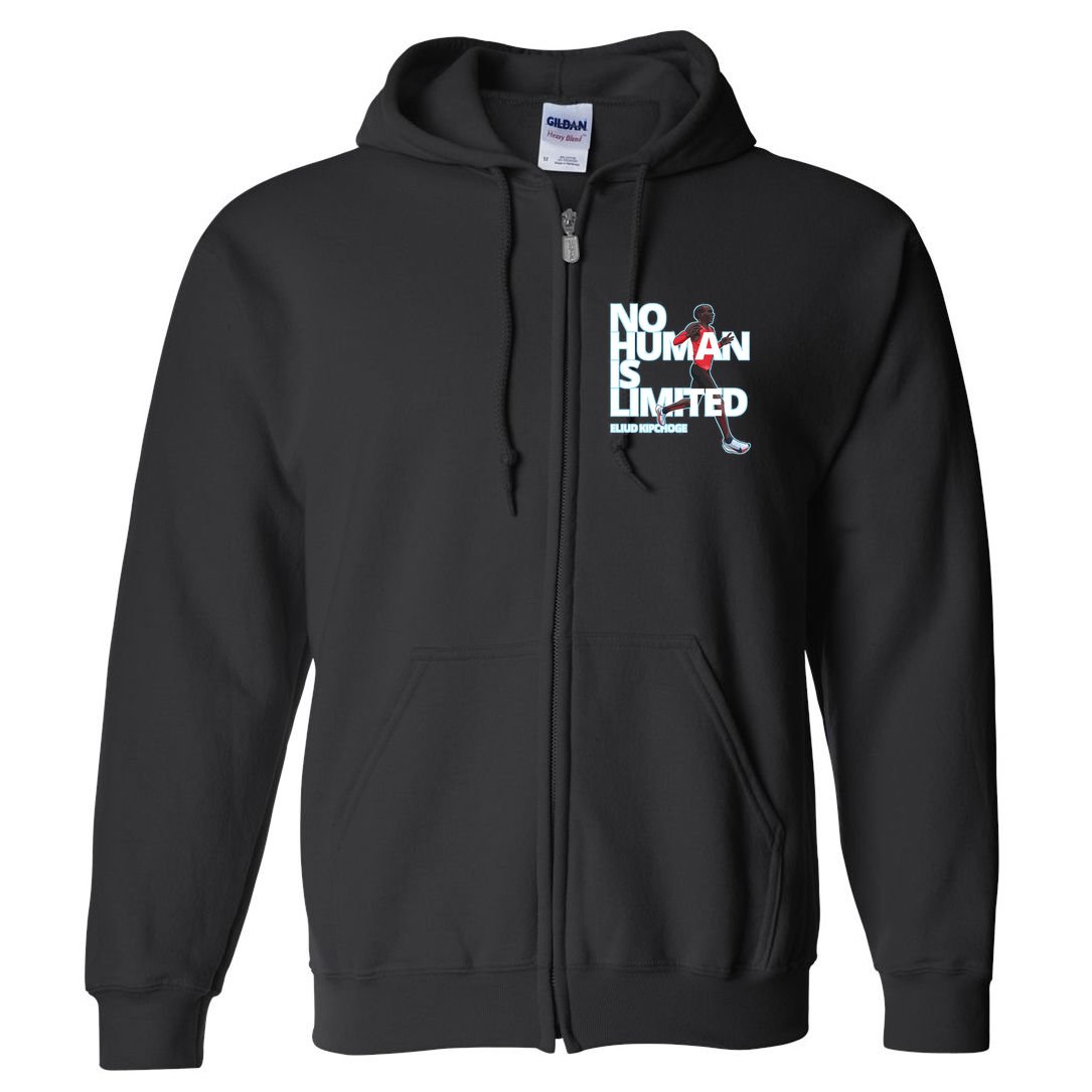 No Human Is Limited Eliud Kipchoge Full Zip Hoodie