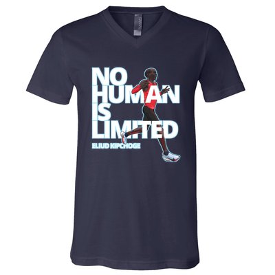 No Human Is Limited Eliud Kipchoge V-Neck T-Shirt