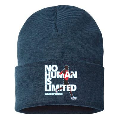 No Human Is Limited Eliud Kipchoge Sustainable Knit Beanie