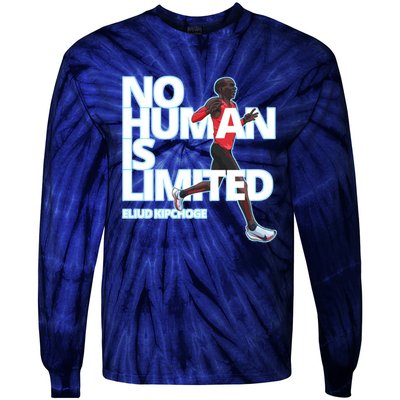 No Human Is Limited Eliud Kipchoge Tie-Dye Long Sleeve Shirt