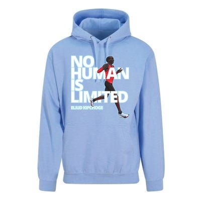 No Human Is Limited Eliud Kipchoge Unisex Surf Hoodie