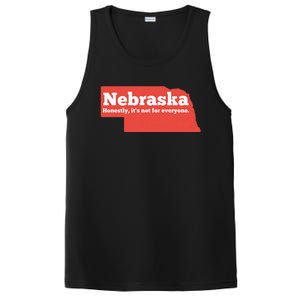 Nebraska Honestly Its Not For Everyone Funny Nebraska PosiCharge Competitor Tank