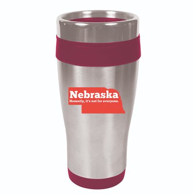 Nebraska Honestly Its Not For Everyone Funny Nebraska 16oz Travel Tumbler