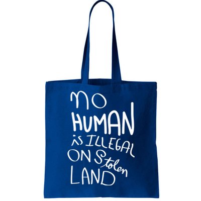 No Hu Is Illegal On Stolen Land Funny Gift Tote Bag