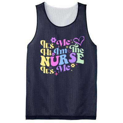 Nursing Humor Its Me Hi IM The Nurse Rn Er Nicu Lpn Mesh Reversible Basketball Jersey Tank