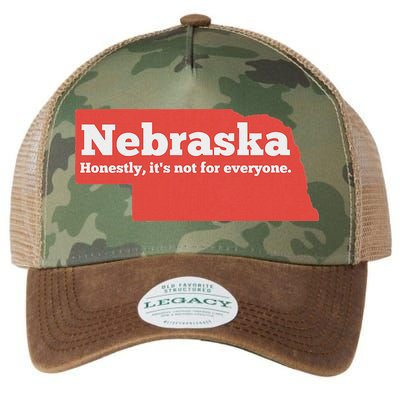 Nebraska Honestly Its Not For Everyone Funny Nebraska Legacy Tie Dye Trucker Hat