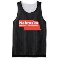 Nebraska Honestly Its Not For Everyone Funny Nebraska Mesh Reversible Basketball Jersey Tank