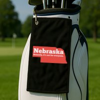 Nebraska Honestly Its Not For Everyone Funny Nebraska Golf Towel