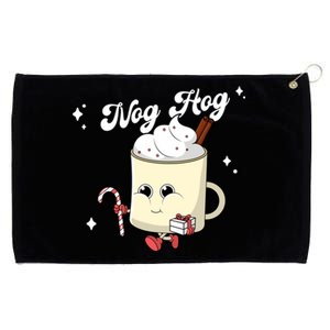 Nog Hog Kawaii Groovy Christmas Eggnog Made Me Retro Egg Nog Great Gift Grommeted Golf Towel