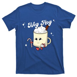 Nog Hog Kawaii Groovy Christmas Eggnog Made Me Retro Egg Nog Great Gift T-Shirt