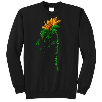 Non Hodgkin's Lymphoma Awareness Sunflower Tall Sweatshirt