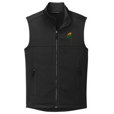 Non Hodgkin's Lymphoma Awareness Sunflower Collective Smooth Fleece Vest