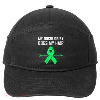 Non Hodgkins Lymphoma Support My Oncologist Does My Hair Funny Gift 7-Panel Snapback Hat