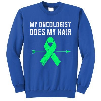 Non Hodgkins Lymphoma Support My Oncologist Does My Hair Funny Gift Sweatshirt