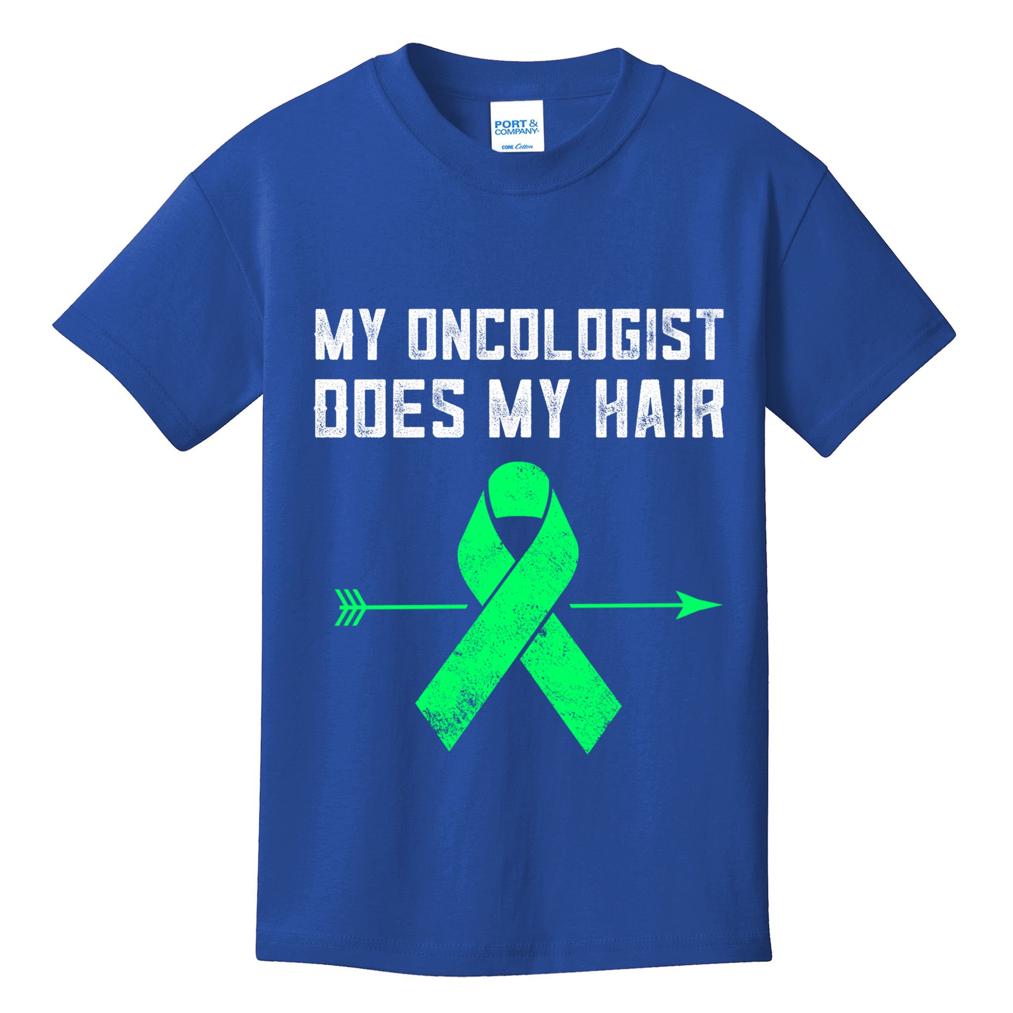 Non Hodgkins Lymphoma Support My Oncologist Does My Hair Funny Gift Kids T-Shirt