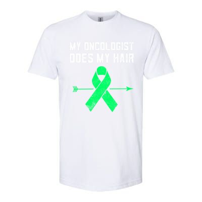 Non Hodgkins Lymphoma Support My Oncologist Does My Hair Funny Gift Softstyle CVC T-Shirt