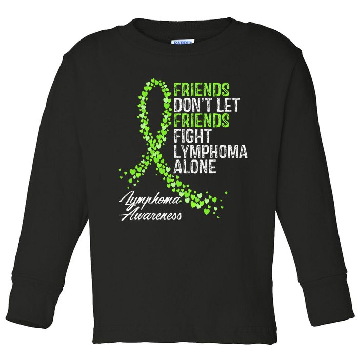 Non Hodgkins Lymphoma Awareness Cancer Fighter Support Toddler Long Sleeve Shirt